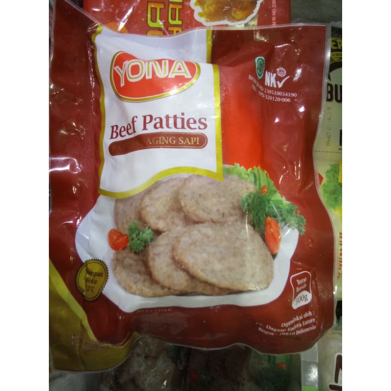 

Yona Beef Patties 500gr