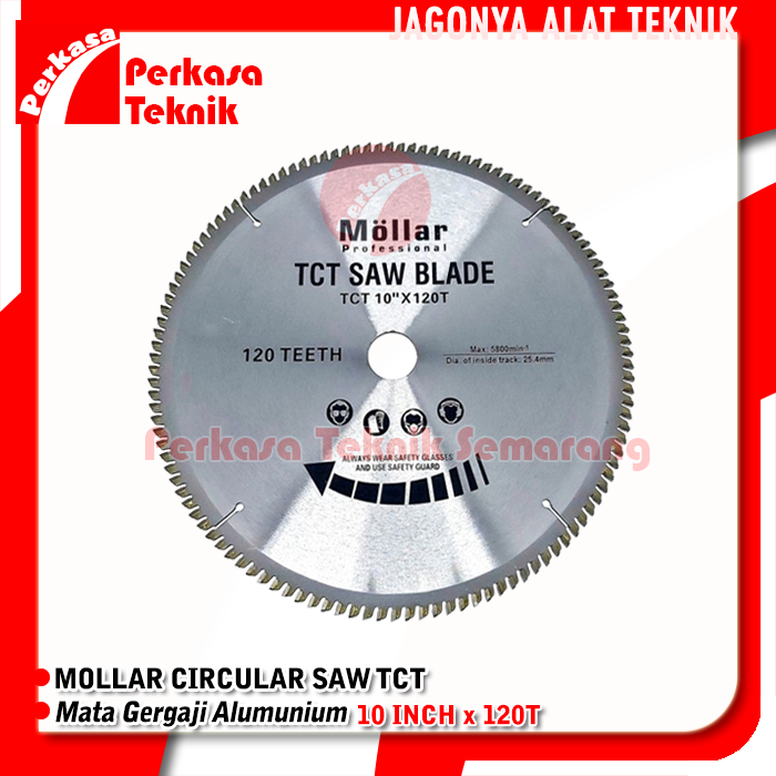 Mata Gergaji Aluminium Mollar 10"x120T Circular Saw TCT 10 Inch
