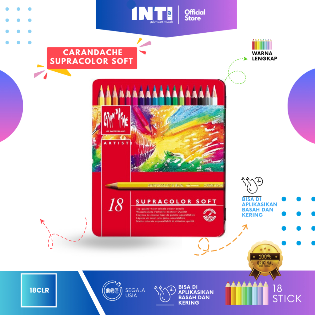 

Pensil Pencil Warna Carandache Super Color Soft 18 Warna