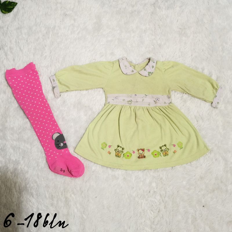 Preloved Branded Setelan Anak Baju Bayi Dress Balita Clodi PL