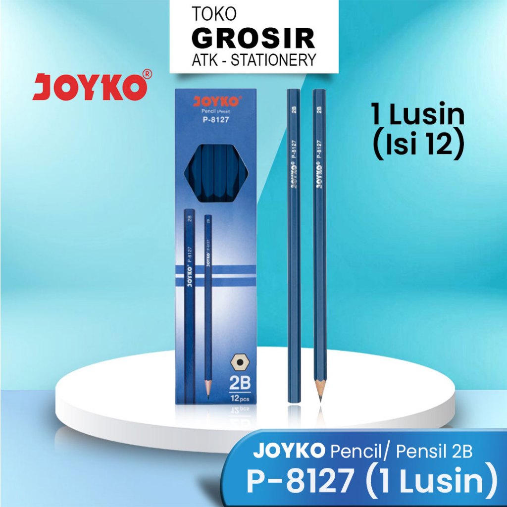 

[PAK] PENSIL JOYKO 2B P-8127 1 Lusin / JOYKO P-8127 PENCIL