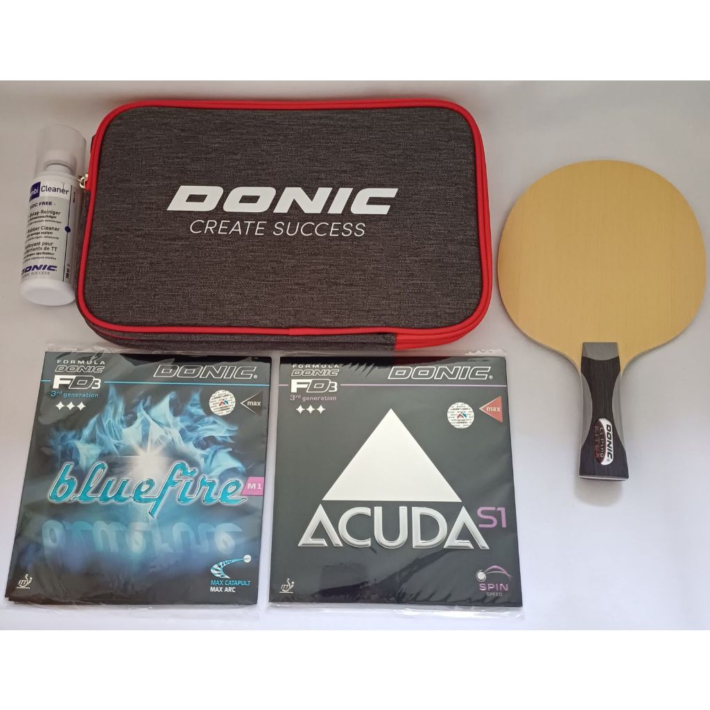 Bat Tenis meja DONIC Liping Kitex + karet Donic Acuda Bluefire set