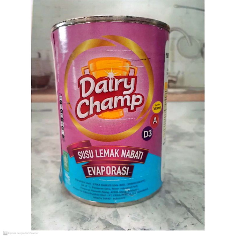 

Dairy Champ Susu Evaporasi 390 gr