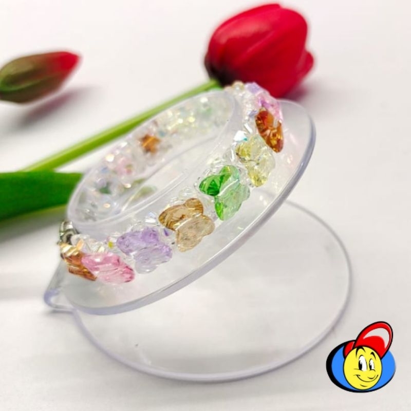 Gelang Kristal Swarovski BCG15 Manik Kristal Butterfly Original
