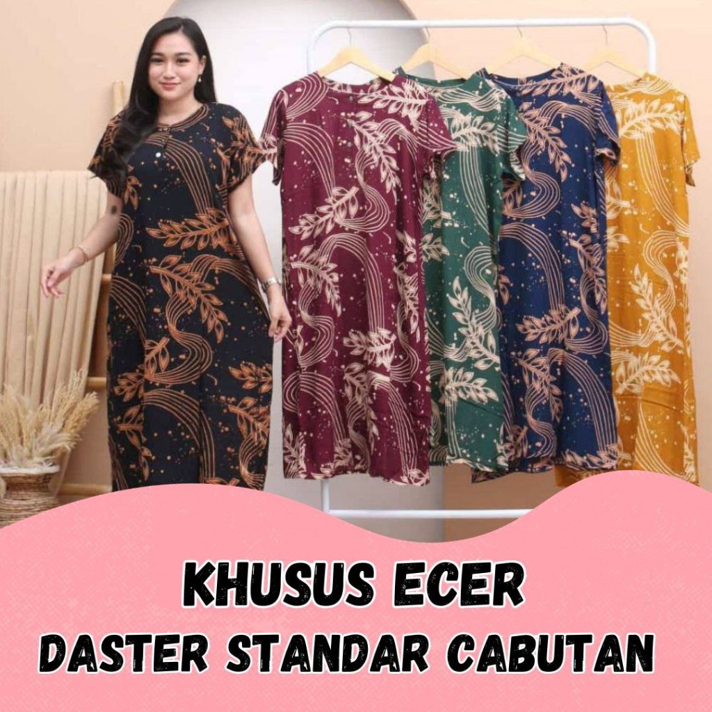 Daster Standar Cabutan LD 110Cm Kain Rayon Super Busui Friendly