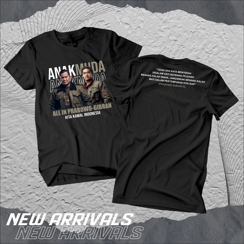 KAOS PRABOWO GIBRAN 2024 | TSHIRT PRABOWO GIBRAN | KAOS PRABOWO GEMOY 2024