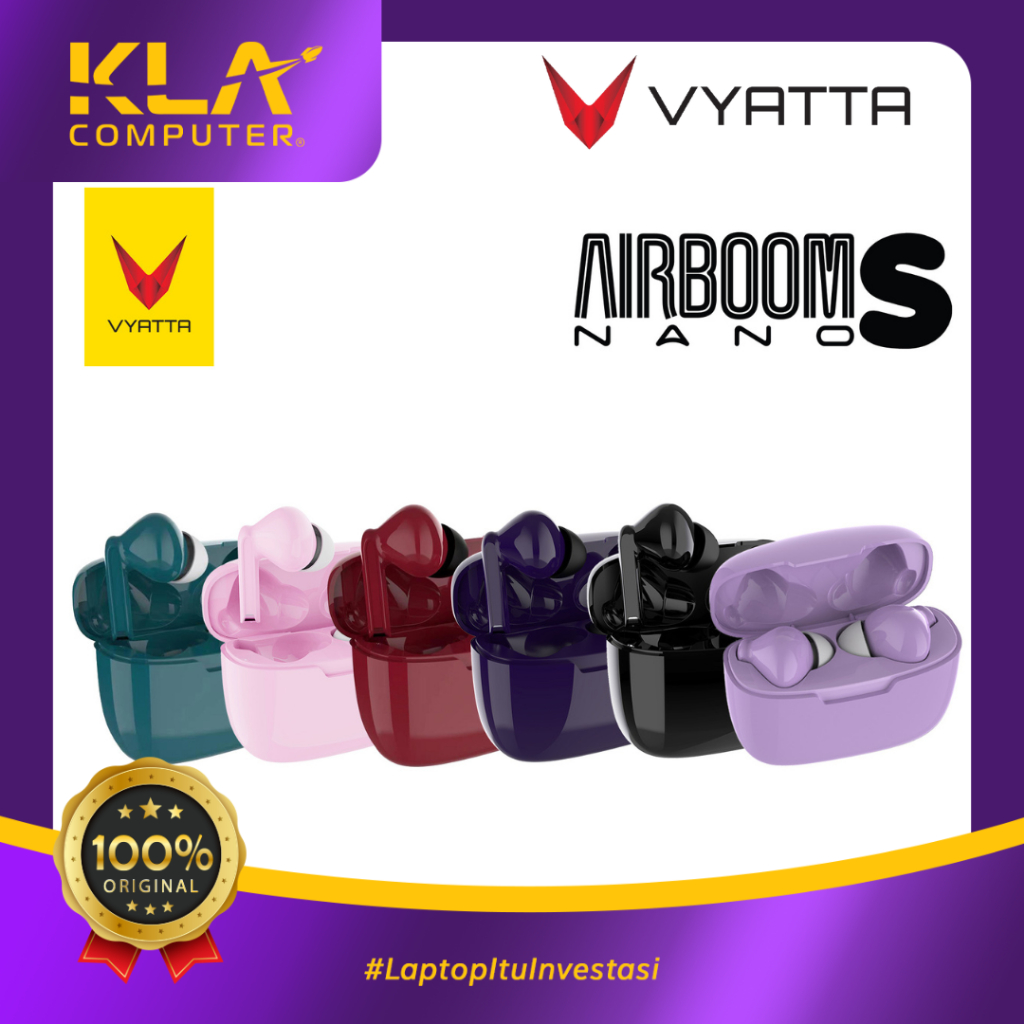 VYATTA Airboom Nano S TWS Bluetooth Headset Earphone