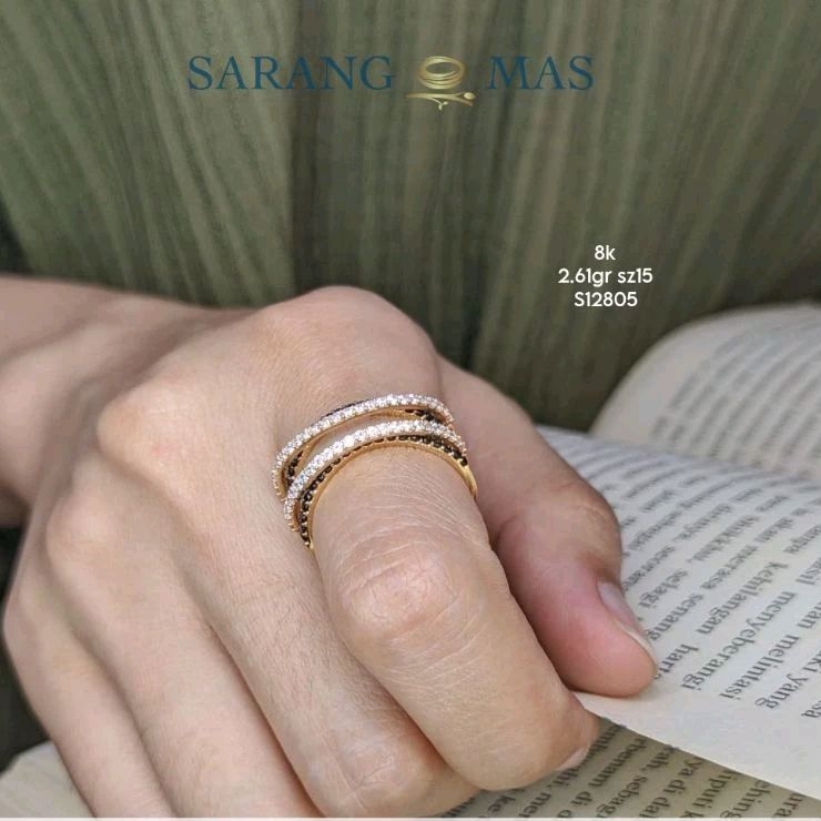 Ring listring hitam putih sum