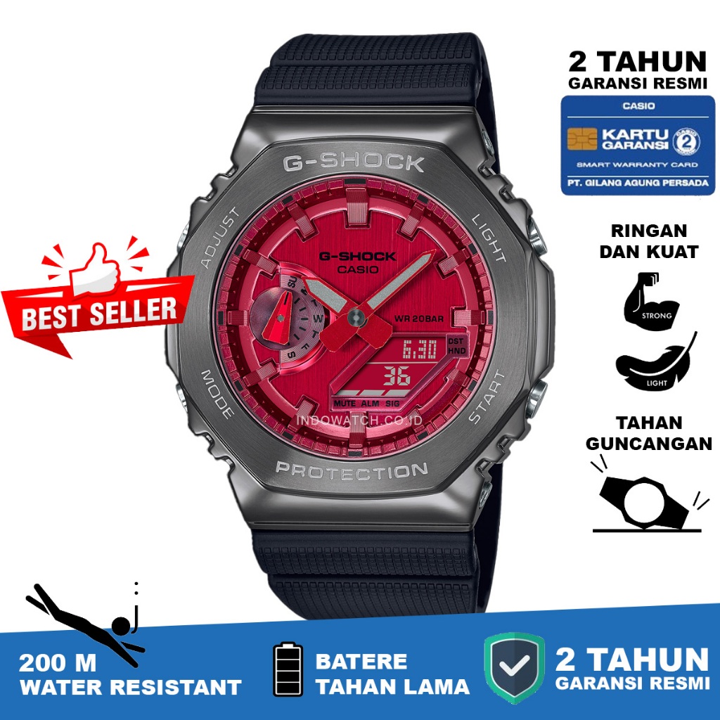 Casio G-shock GM-2100B-4A g shock gm2100 gm 2100 original garansi resmi