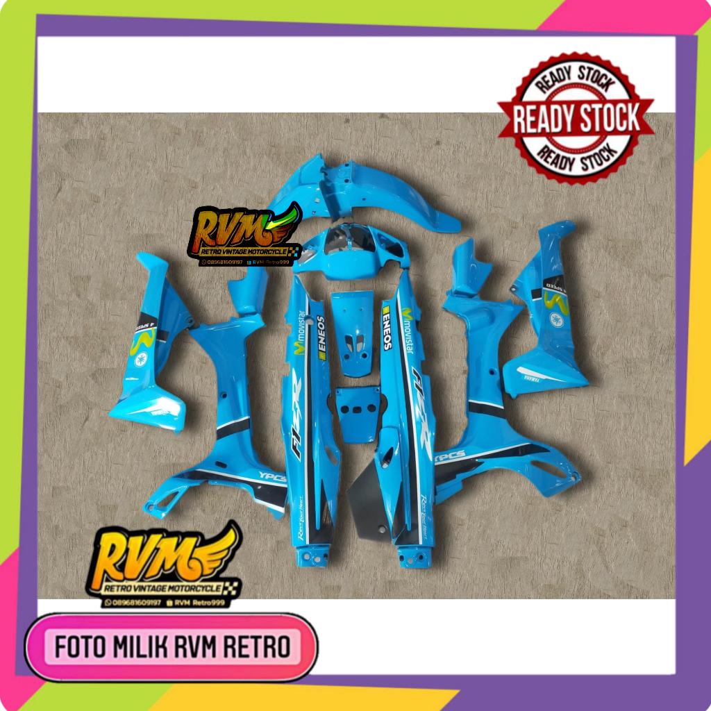 COVER BODY HALUS YAMAHA FIZR FIZ R MOVISTAR BIRU MUDA BIRU RC Full Set Halus Cover Bodi Yamaha Fiz r
