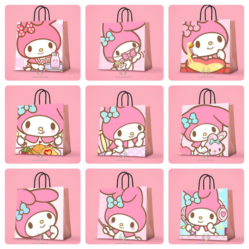 

Paperbag Custom My Melody Goodie Bag Ulang Tahun Hampers Birthday Tas Kado