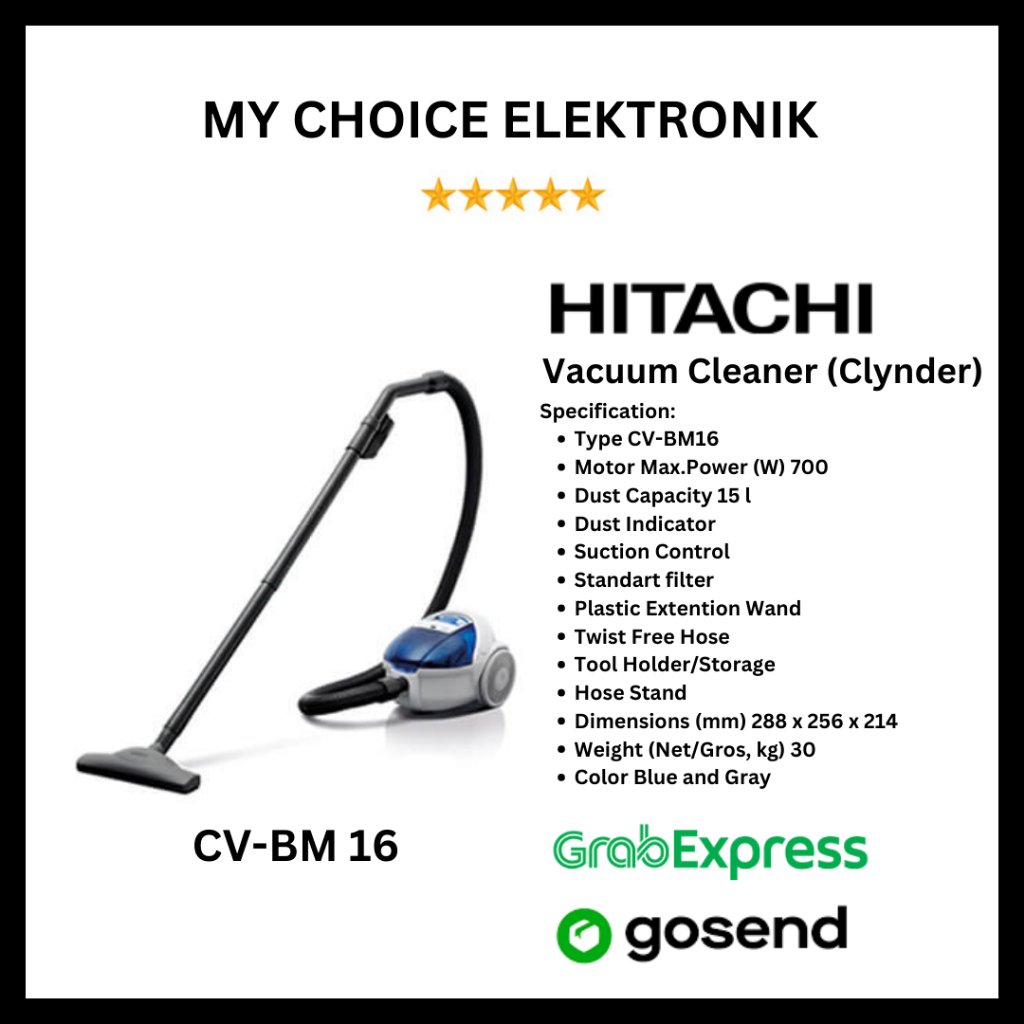 Hitachi Vacuum Cleaner CV-BM16