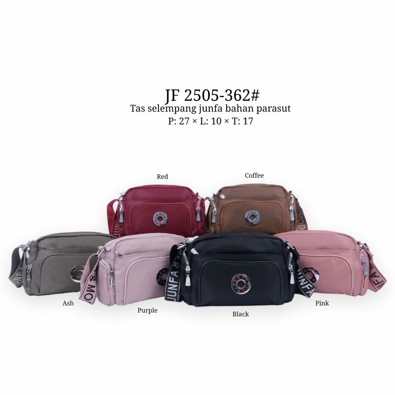 tas selempang fashion import wanita junfa sling bag parasut