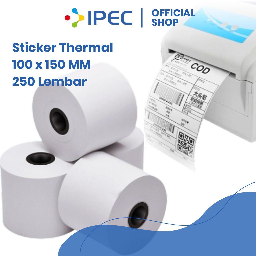 

LABEL STICKER THERMAL 100 X 150 BARCODE 100X150 UKURAN A6 / Label Barcode 100 x 150 / Kertas Sticker Thermal Resi 100x150MM WINSTAR ISI 250