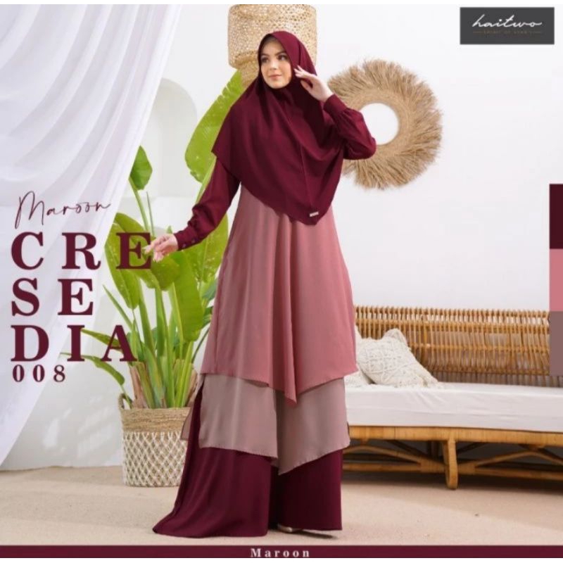 Haitwo One Set Cresedia 008 Maroon