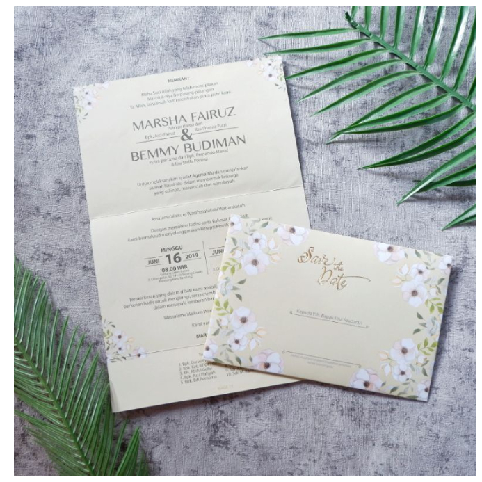 Undangan Cetak Satuan Minimal 10pcs Rustic Amplop Softcover Gold Bekasi Mage 13