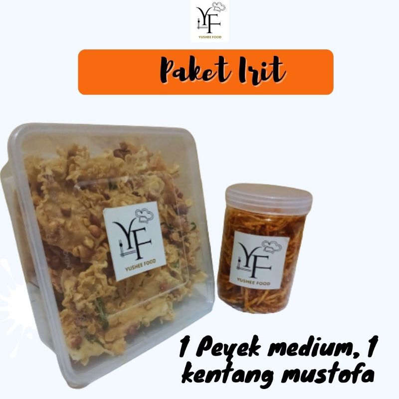 

Bundling Peyek Kacang Ukuran Medium Free 1 Toples Kentang Mustofa