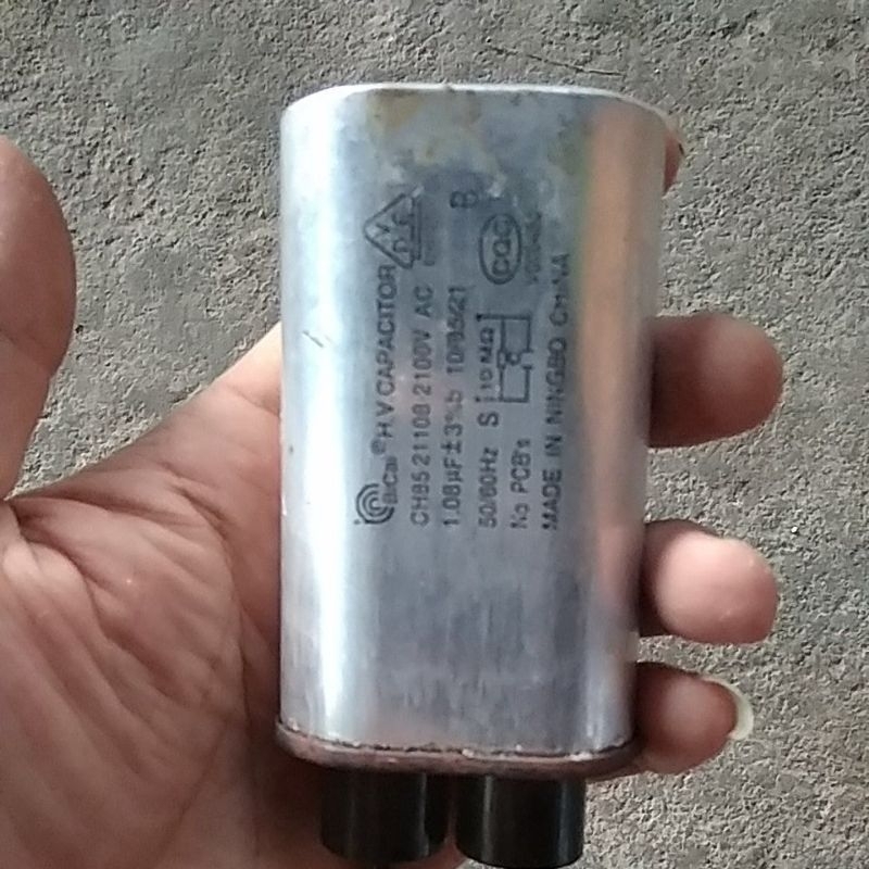 Capasitor microwave HV CAPASITOR 1,08 uf CH85.21108.2100V
