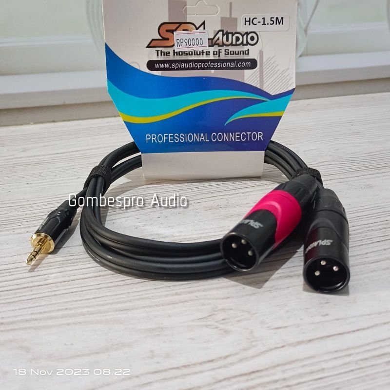 Kabel HP SPL Audio HC-1.5M Jack 3.5mm to Canon XLR
