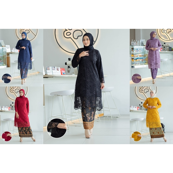 ATASAN KEBAYA TUNIK BROKAT /KEBAYA TUNIK BROKAT JUMBO /KEBAYA PERNIKAHAN HANYA ATASAN /KEBAYA TUNIK 
