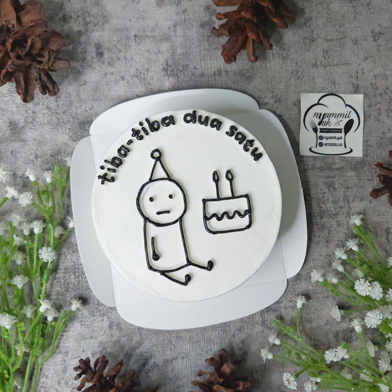 

Kue Ulang Tahun Stickman / Custom Cake Stick Figure