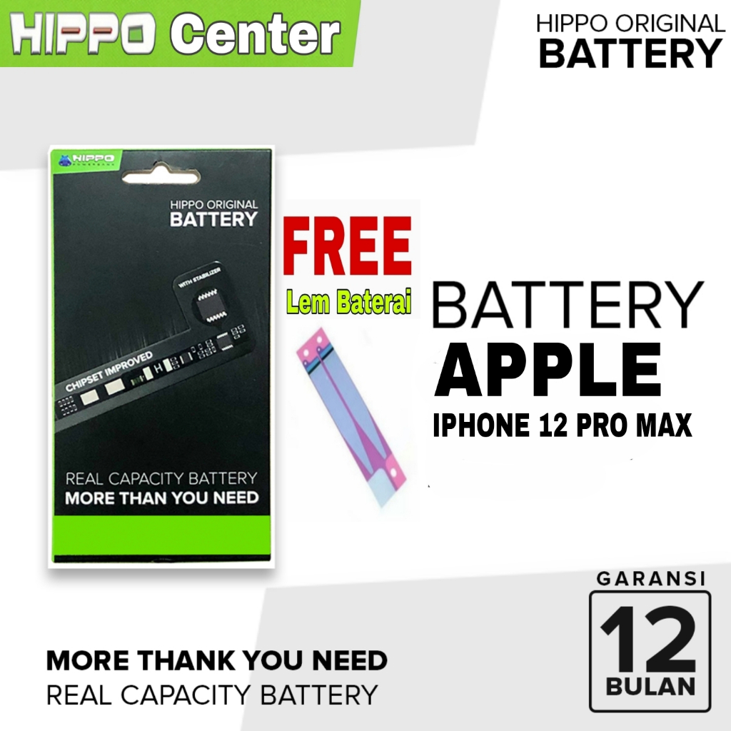 Hippo Baterai iPhone 12 Pro Max Battery iPhone12 Pro Max