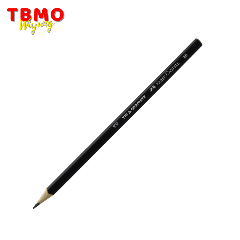 

Faber Castell Pensil Tri Graphite 2B Black 111832 - Pcs