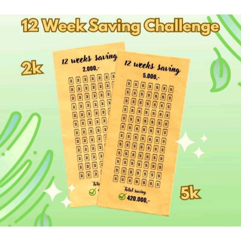 

Amplop tabungan saving chelenge mingguan/Amplop modern/Amplop unik.