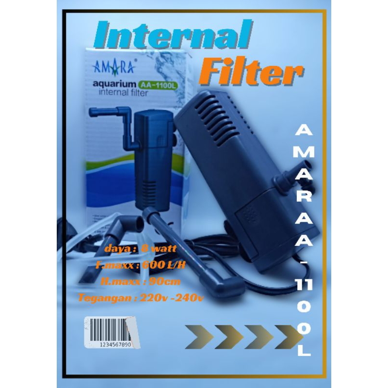 internal filter aquarium amara