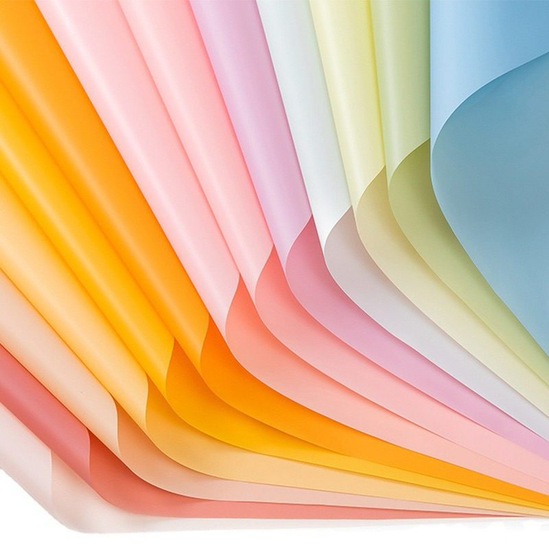 

[08014] Kertas Buket Bunga Cellophane / Flower Paper Wrap Cellophane Plain Color