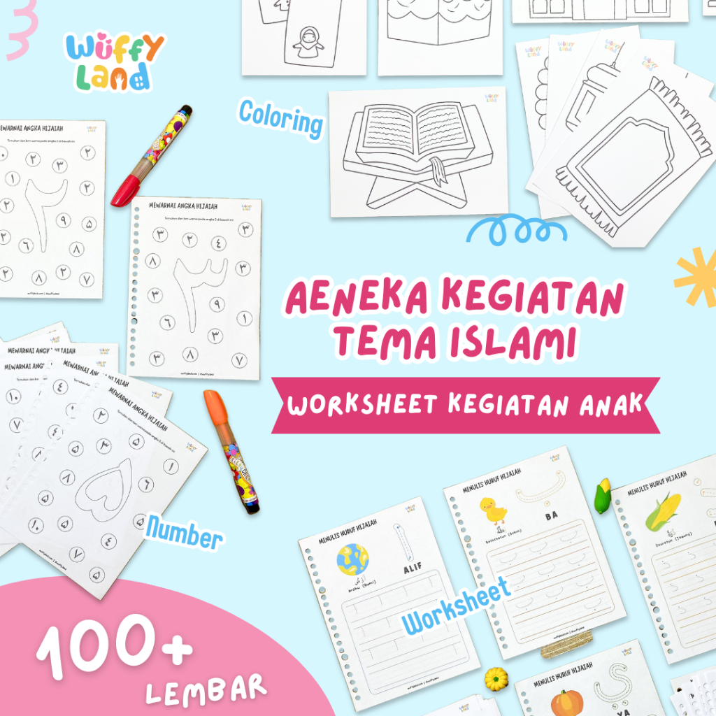 WUFFYLAND Worksheet Islami dengan Beragam Aktivitas Seru Kegiatan Ramadhan Worksheet Kegiatan Anak T