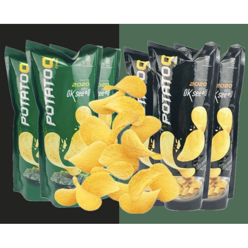 Kikoya Snack - Potato Q Chips - Keripik Kentang Pouch 50g