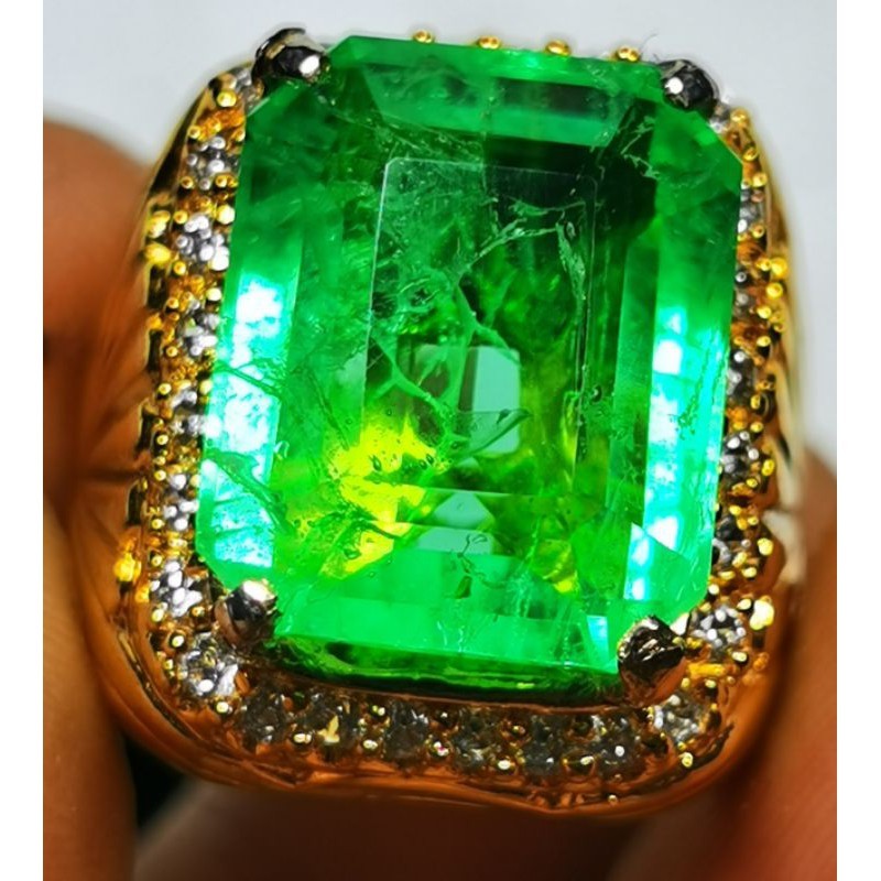Batu permata zamrud chatam colombia super jumbo