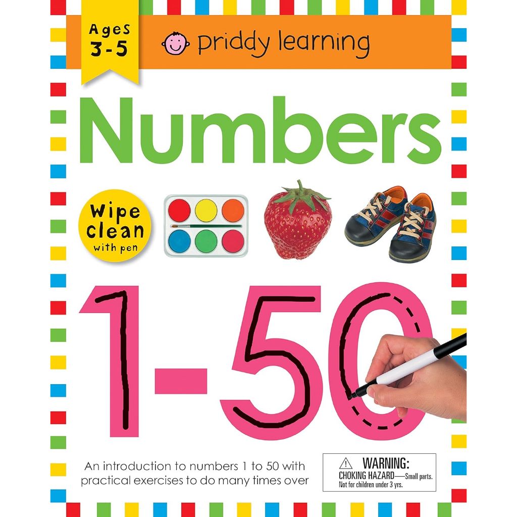 Wipe Clean Workbook: Numbers 1-50Ages 3-5; wipe-clean with pen Priddy