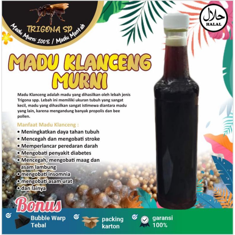 

Madu Klanceng murni,Madu Kelulut Tanpa Campuran,Madu asam urat