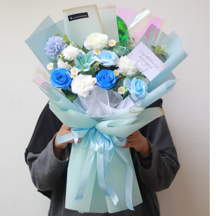 Bucket Bunga Buket Bunga Large Flower Bouquet Artificial