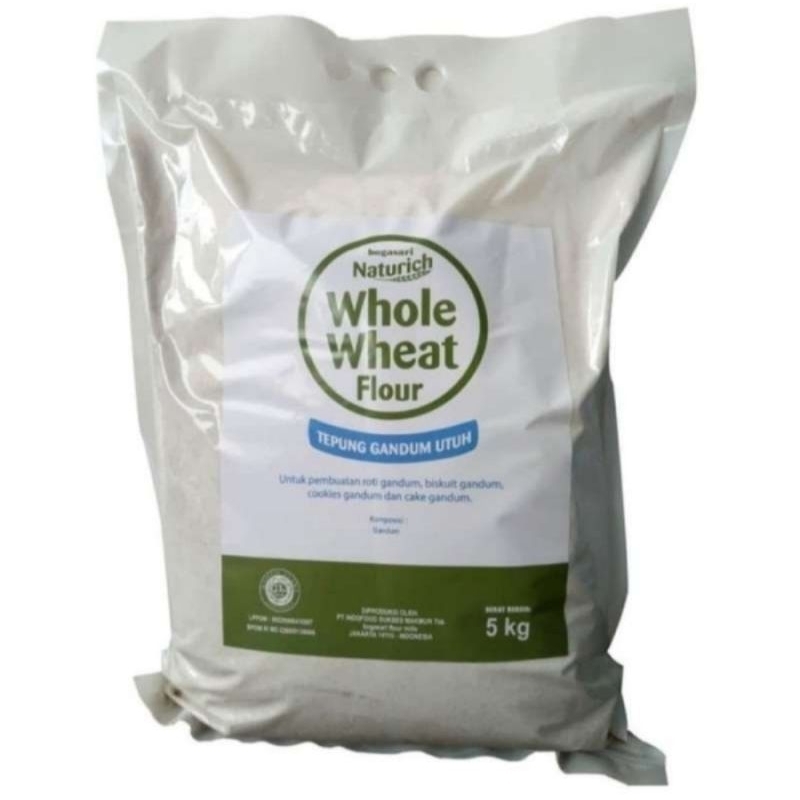 

TEPUNG GANDUM UTUH NATURICH WHOLE WHEAT FLOUR 5 KG
