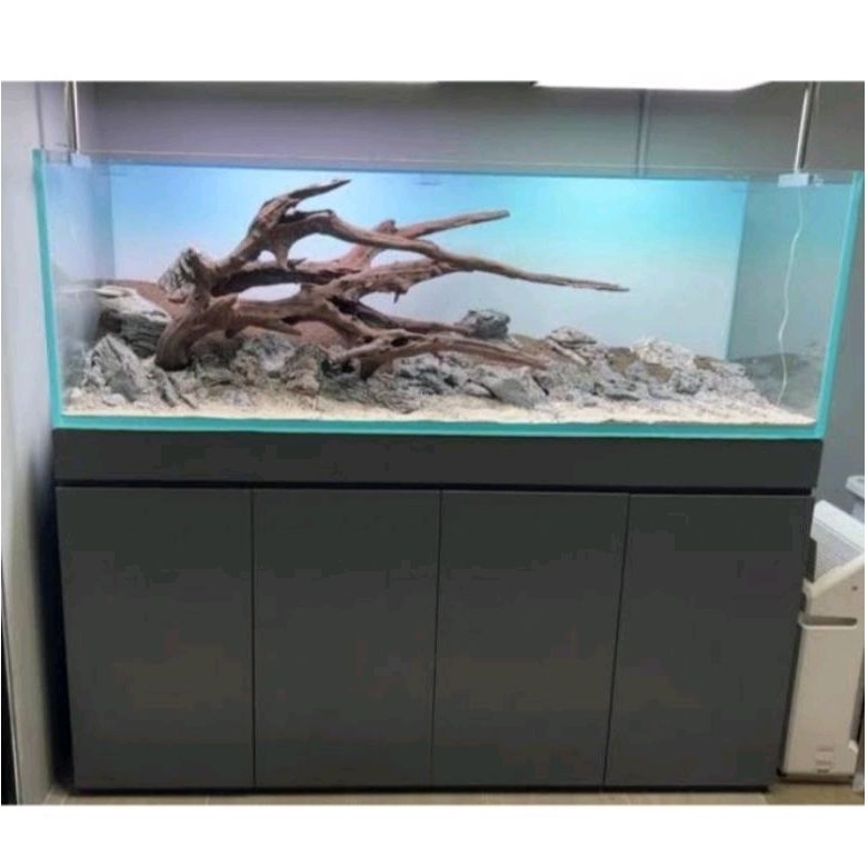 meja kabinet aquarium minimalis ukuran 100x50