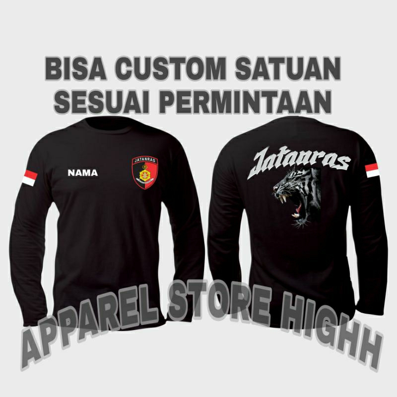 Kaos Jatanras Terbaru / Baju Jatanras Polisi / Atasan Pria Wanita Jatanras Polisi Bareskrim Resmob L