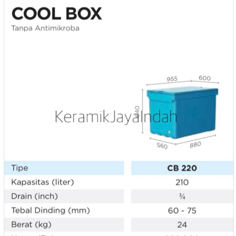 PENGUIN CB220 CB 220 COOLBOX COOL BOX LEMARI ES KULKAS TEMPAT IKAN ES MINUMAN