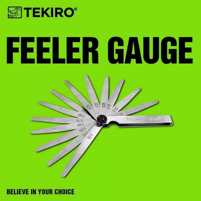 Alat Pengukur Kerapatan Klep Motor/Feeler gauge Merk Tekiro 13 Blade