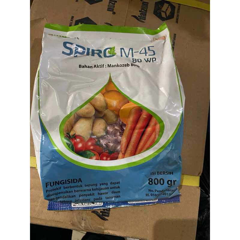 FUNGISIDA SPIRO M45 80WP UKURAN 800 GRAM