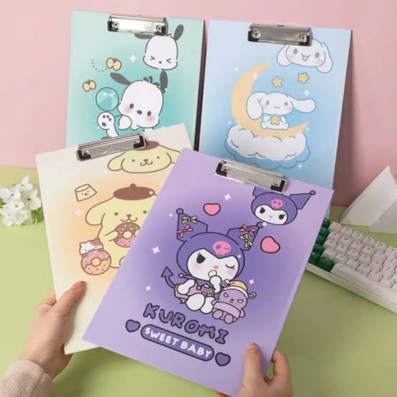 

Papan Ujian Sanrio Clipboard Kuromi Cinnamoroll