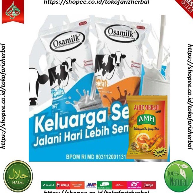 

⚡Cuci gudang⭐ SUSU OSAMILK PENGGEMUK BADAN ANAK DAN DEWASA ada bonus jahe amh untuk eceran .,,.,.,