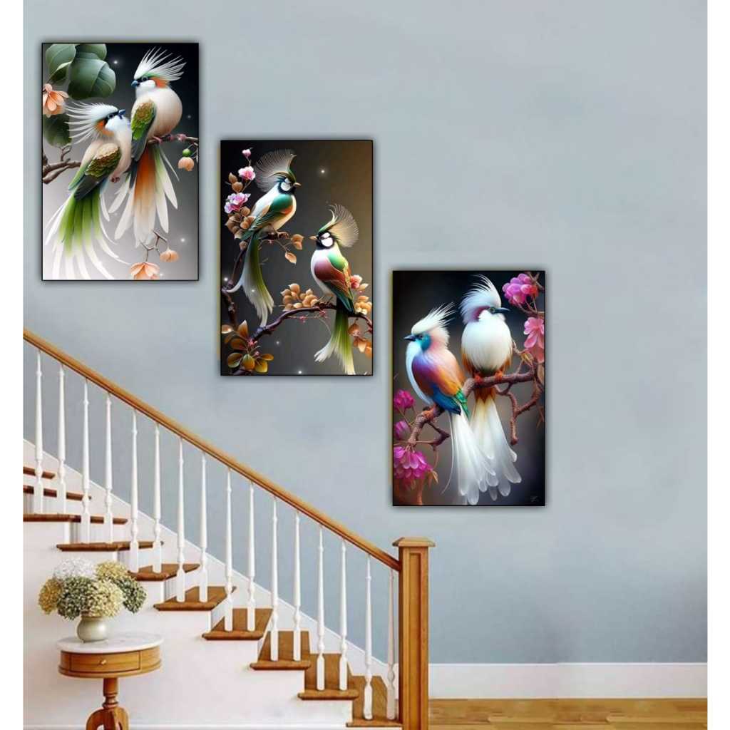 BOMAL....HIASAN DINDING RUANG TAMU MOTIF BUNGA TERBARU/HIASAN DINDING RUANG KAMAR POSTER KAYU PAPAN 