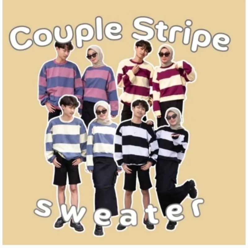 SWEATER COUPLE/SWEATER STRIPE/SWEATER COUPLE STRIPE/COUPLE/SWEATER COUPLE/BWJU COUPLE/SWEATER COUPLE