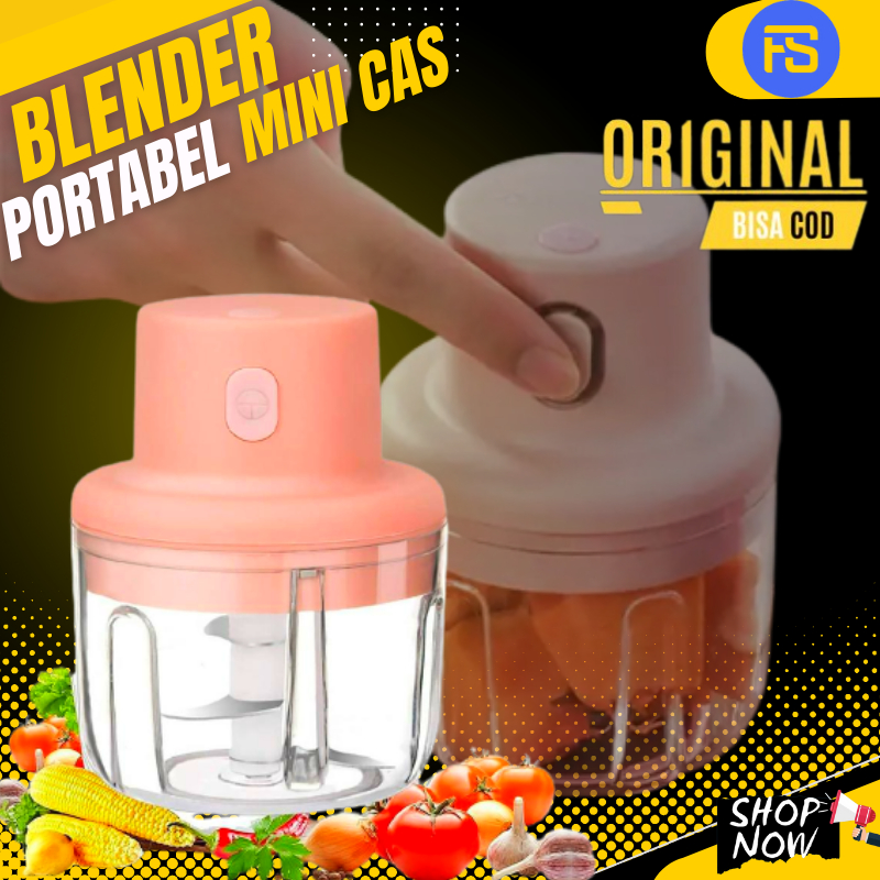 Blender Portabel Elektrik Tanpa Kabel CHOPPER BLENDER MINI CAS / Mini Chopper 250ML BLENDER CAS PENG