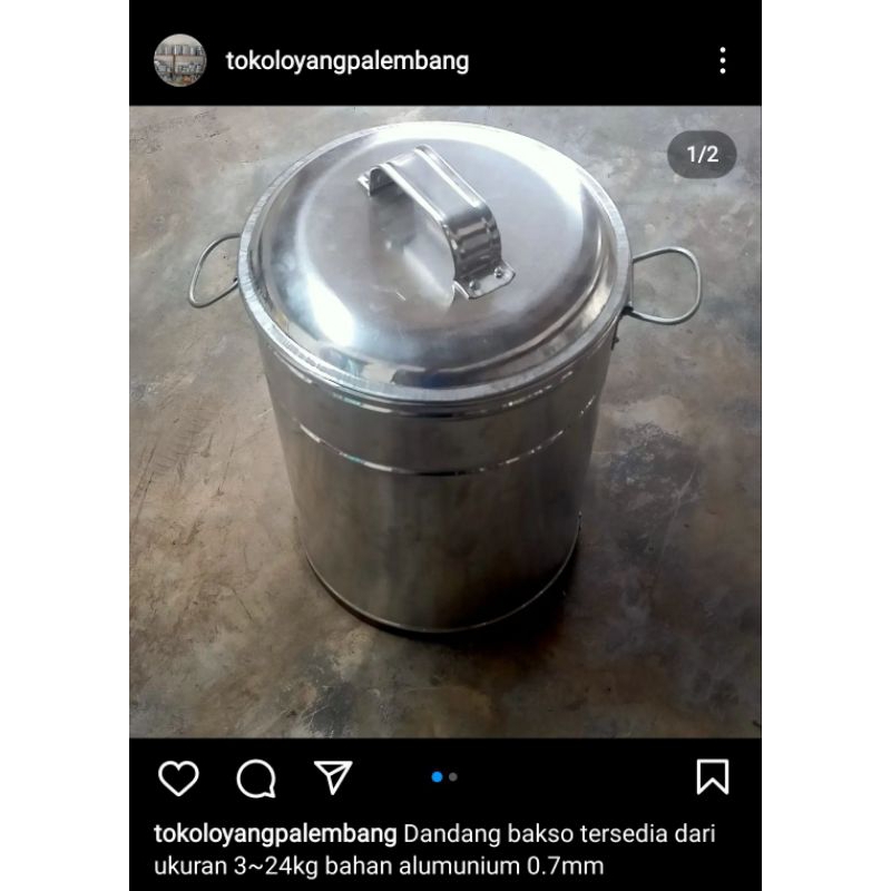 Dandang bakso alumunium
