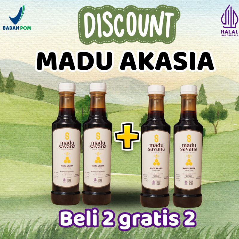 

Madu Savana Paket Bundling 4 Botol Madu Akasia