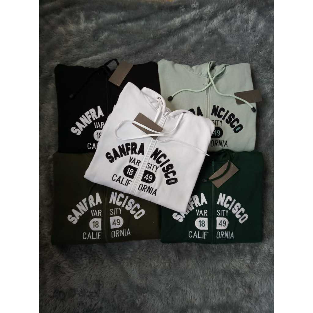 Jaket Hoodie WHO.A.U Sanfrancisco Zipper Hitam Premium Unisex / Hoodie WHO A.U Original Pull Bordir